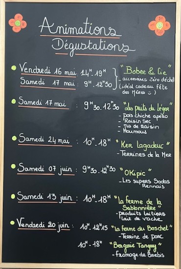 Animations /  dégustations